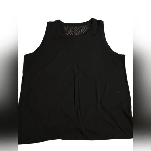 Old Navy, Size L, Black Relaxed Mesh-Back Fly-Away Tank - Picture 2 of 7